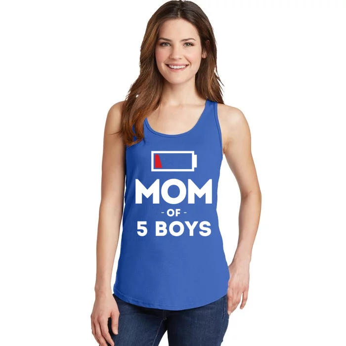 Mom Of 5 Clothing Gift For Mother Wife Mom Funny Gift Ladies Essential Tank