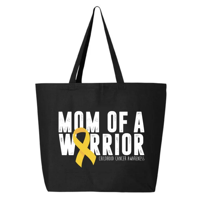 Mom Of A Warrior Childhood Cancer Awareness 25L Jumbo Tote