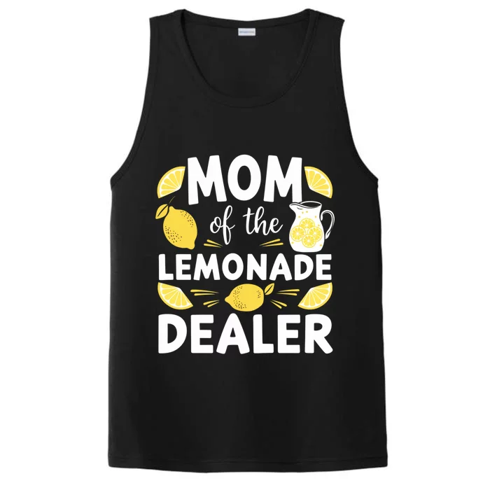 Mom Of A Lemonade Dealer Summer Drink Funny Lemonade Stand Lemonade Mom Performance Tank