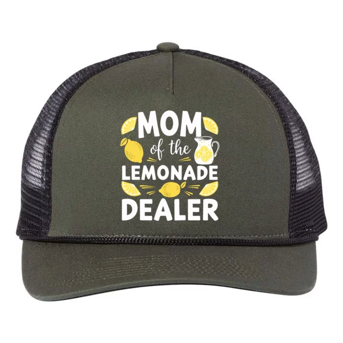 Mom Of A Lemonade Dealer Summer Drink Funny Lemonade Stand Lemonade Mom Retro Rope Trucker Hat Cap