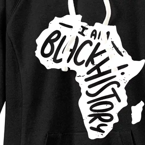 Map Of Africa Black History Cool Graphic Women's Fleece Hoodie