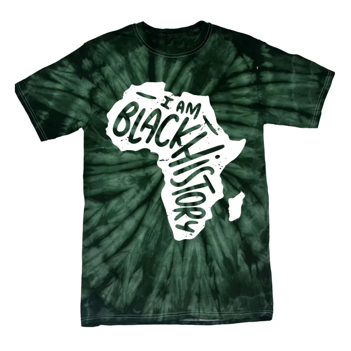 Map Of Africa Black History Cool Graphic Tie-Dye T-Shirt