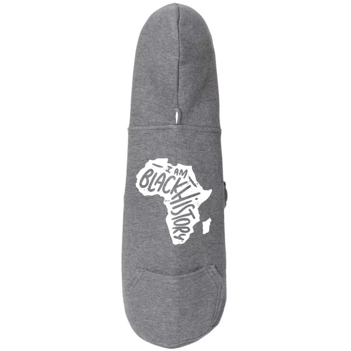 Map Of Africa Black History Cool Graphic Doggie 3-End Fleece Hoodie