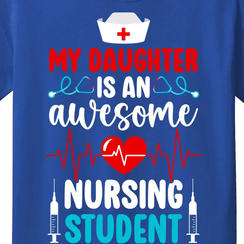 Mom Of A Nursing Student Mother Future Nurse Mom Gift Kids T-Shirt