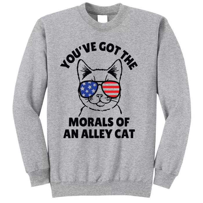 Morals Of An Alley Cat Funny Election Debate Tall Sweatshirt