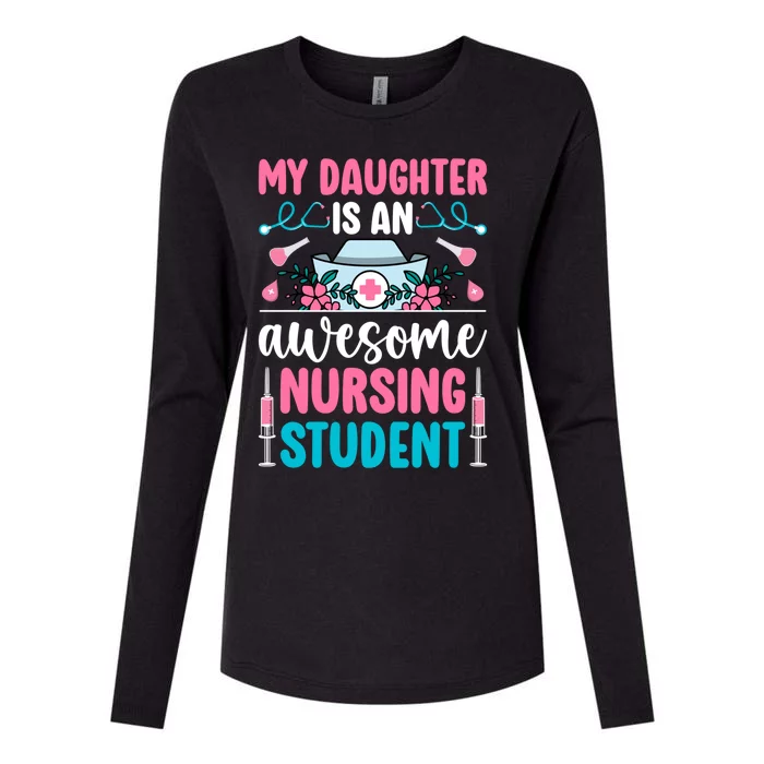 Mom Of A Nursing Student Mother Future Nurse Mom Gift Womens Cotton Relaxed Long Sleeve T-Shirt