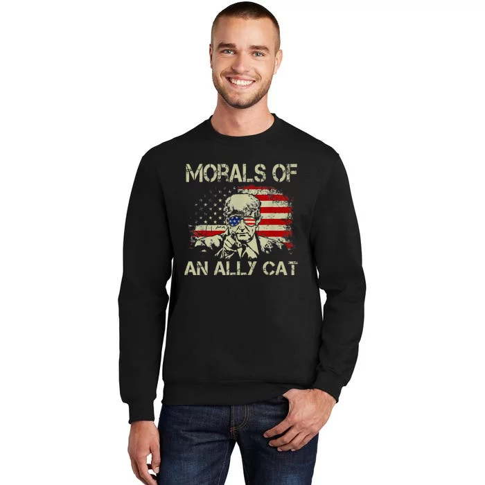 Morals Of An Ally Cat Trump Biden Debate Sweatshirt