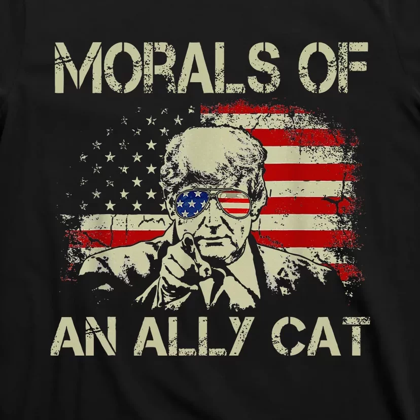 Morals Of An Ally Cat Trump Biden Debate T-Shirt