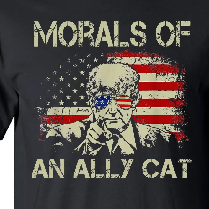 Morals Of An Ally Cat Trump Biden Debate Tall T-Shirt