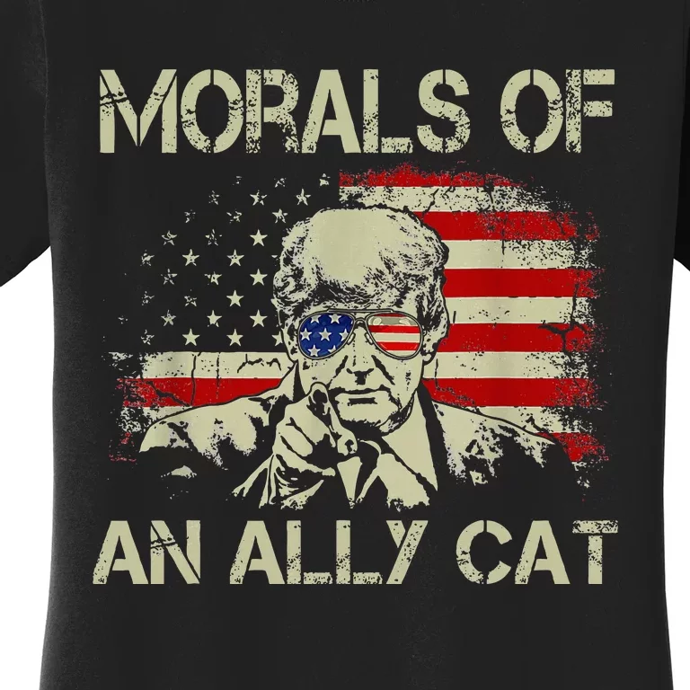 Morals Of An Ally Cat Trump Biden Debate Women's T-Shirt