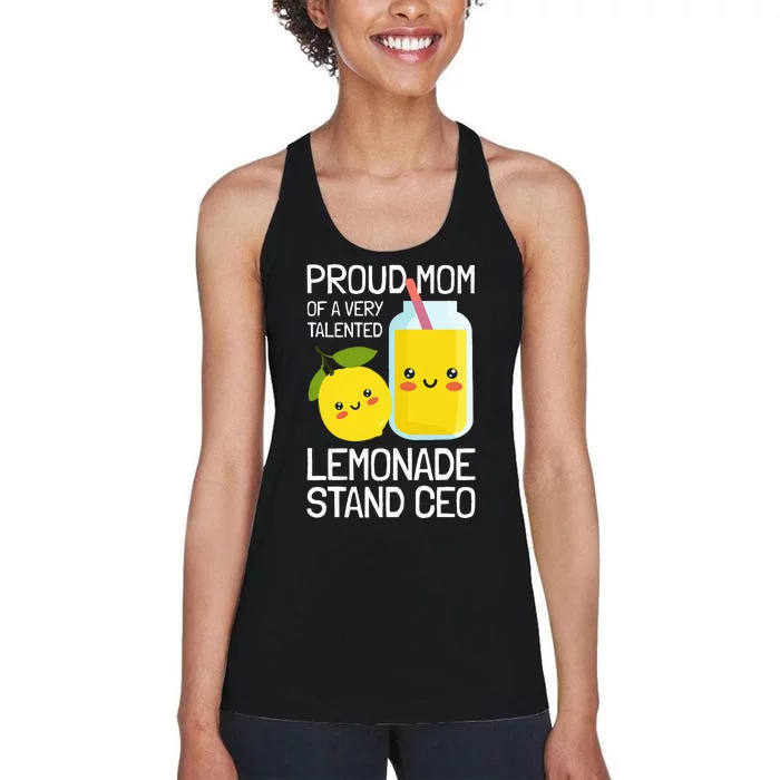 Mom Of A Lemonade Stand Lemonade Women's Racerback Tank