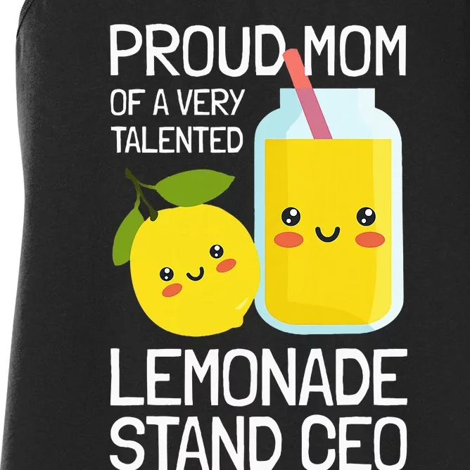 Mom Of A Lemonade Stand Lemonade Women's Racerback Tank