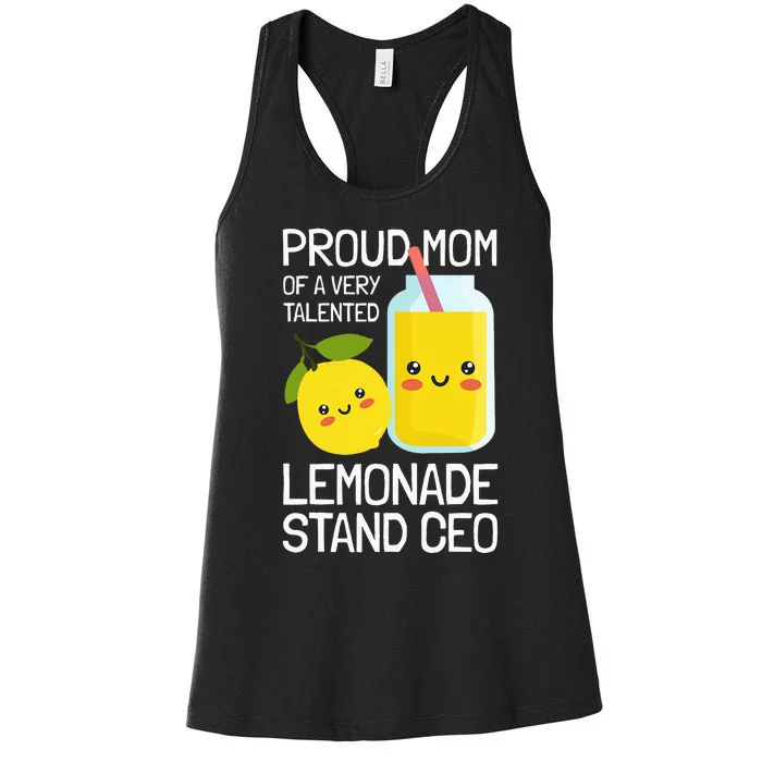 Mom Of A Lemonade Stand Lemonade Women's Racerback Tank