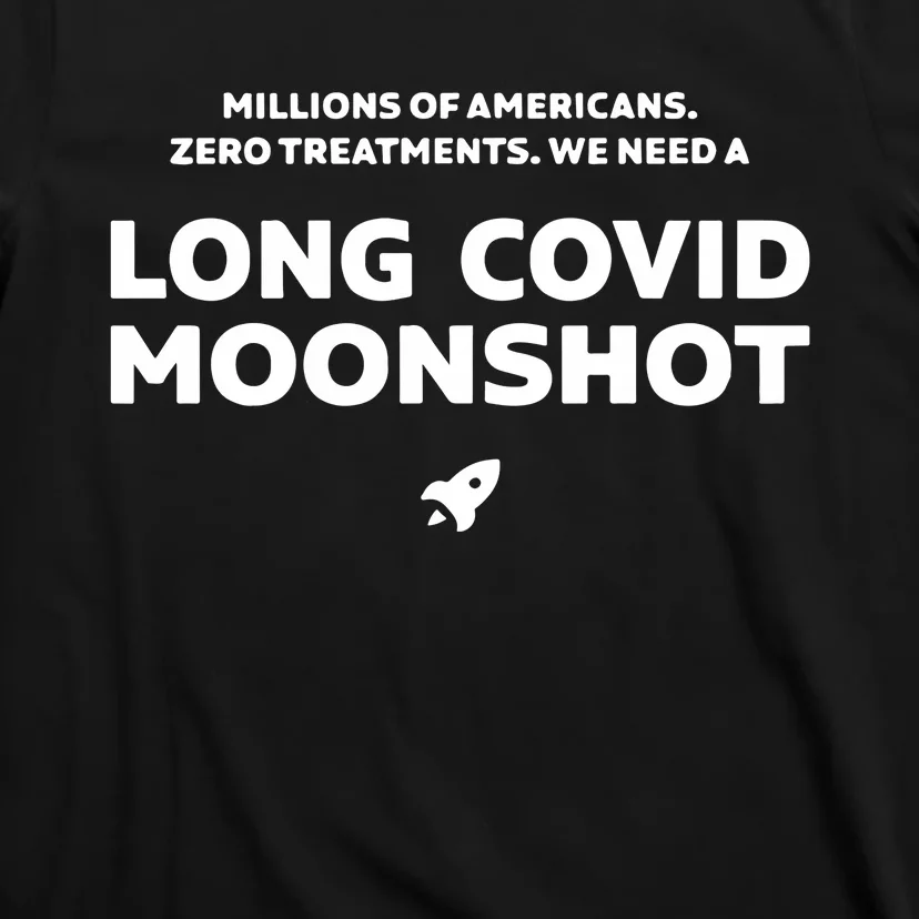 Millions Of Americans Zero Treatments We Need A Long Covid Moonshot T-Shirt