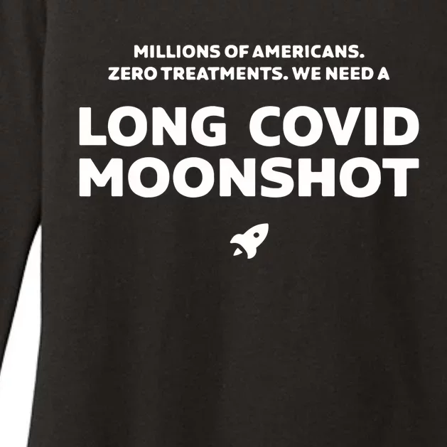 Millions Of Americans Zero Treatments We Need A Long Covid Moonshot Womens CVC Long Sleeve Shirt