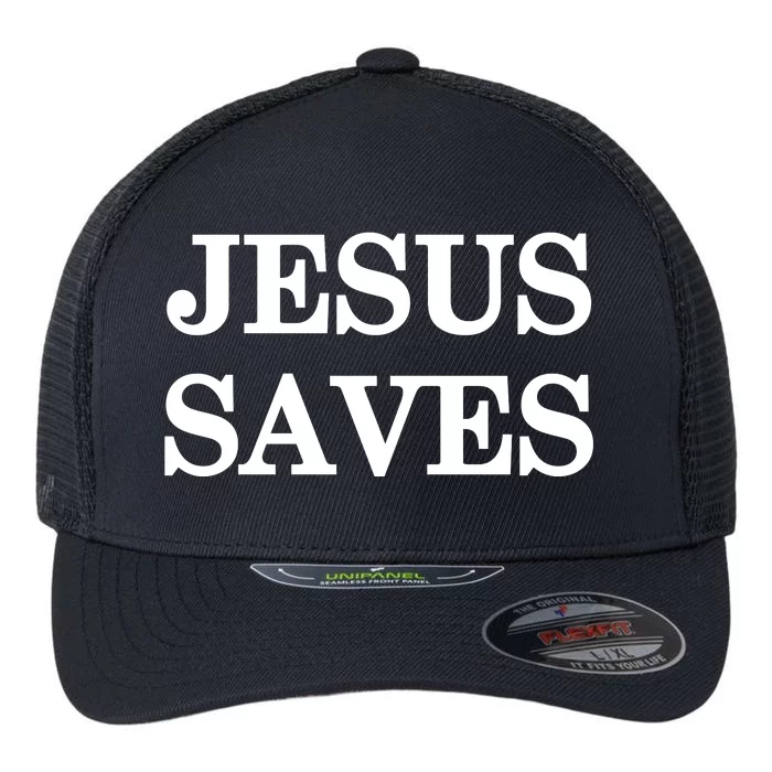 Mall Of America Jesus Saves Jesus Is The Only Way Front & Back Front & Back Flexfit Unipanel Trucker Cap