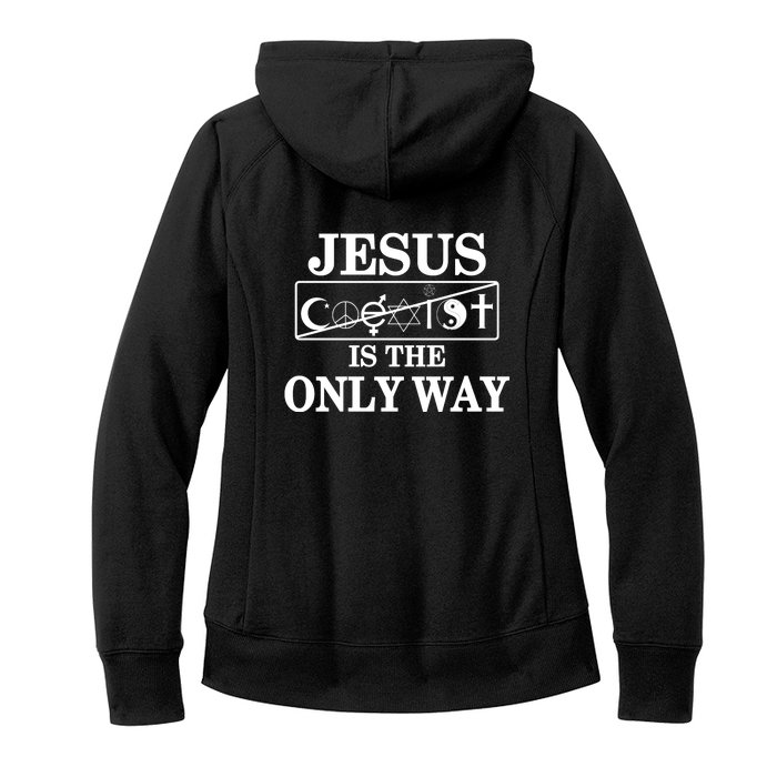 Mall Of America Jesus Saves Jesus Is The Only Way Front & Back Front & Back Women's Fleece Hoodie