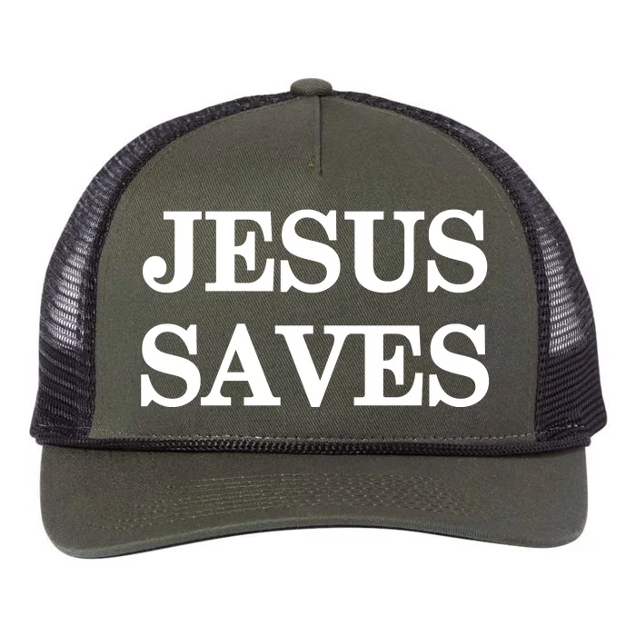 Mall Of America Jesus Saves Jesus Is The Only Way Front & Back Front & Back Retro Rope Trucker Hat Cap