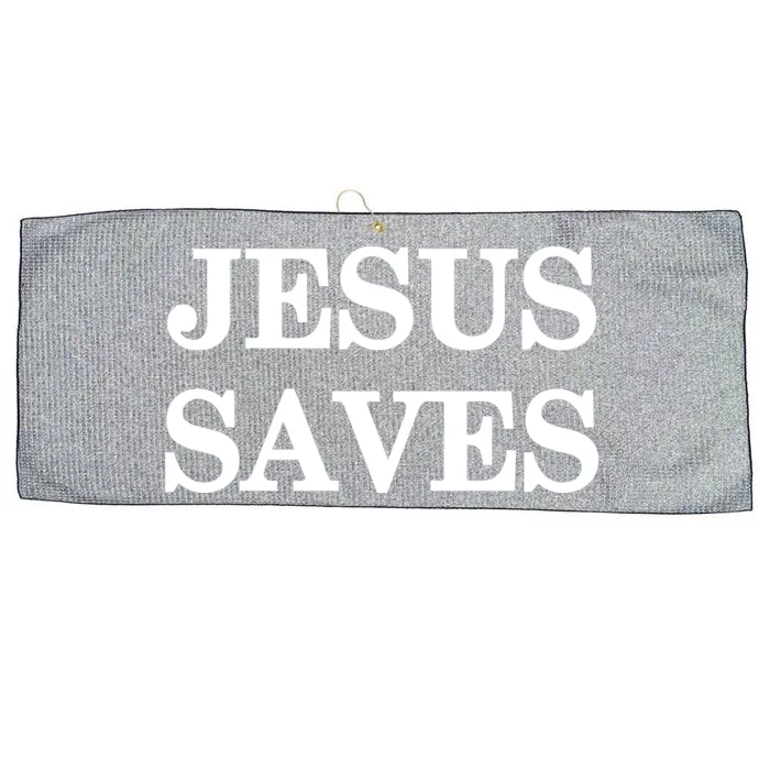 Mall Of America Jesus Saves Jesus Is The Only Way Front & Back Front & Back Large Microfiber Waffle Golf Towel