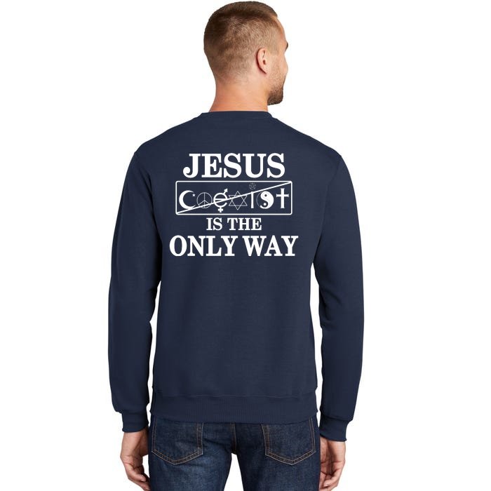 Mall Of America Jesus Saves Jesus Is The Only Way Front & Back Front & Back Sweatshirt