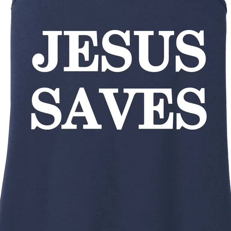 Mall Of America Jesus Saves Jesus Is The Only Way Front & Back Front & Back Ladies Essential Tank