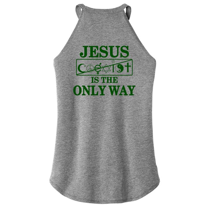 Mall Of America Jesus Saves Jesus Is The Only Way Front & Back Front & Back Women’s Perfect Tri Rocker Tank