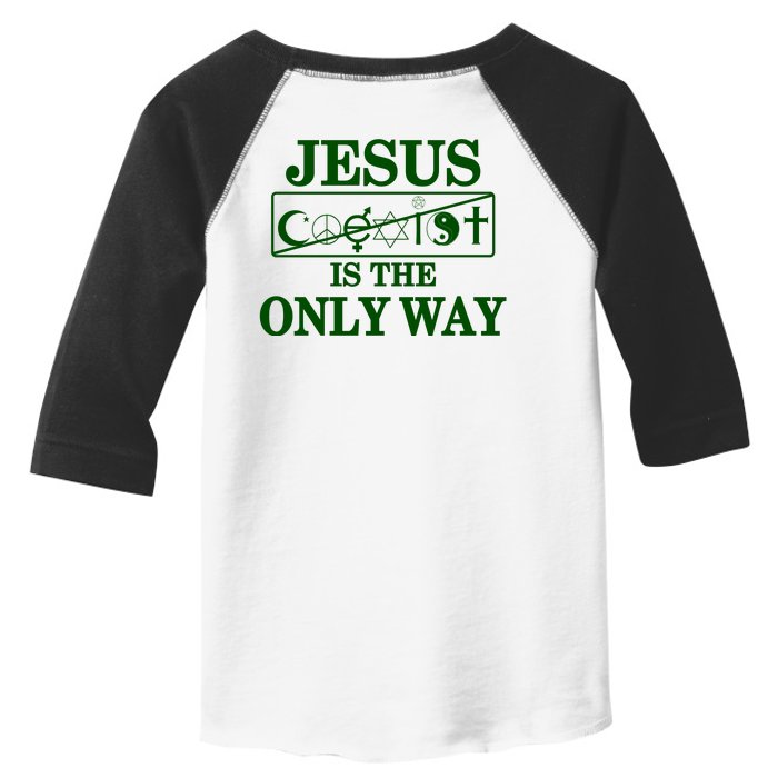 Mall Of America Jesus Saves Jesus Is The Only Way Front & Back Front & Back Toddler Fine Jersey T-Shirt