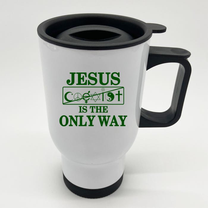 Mall Of America Jesus Saves Jesus Is The Only Way Front & Back Front & Back Stainless Steel Travel Mug