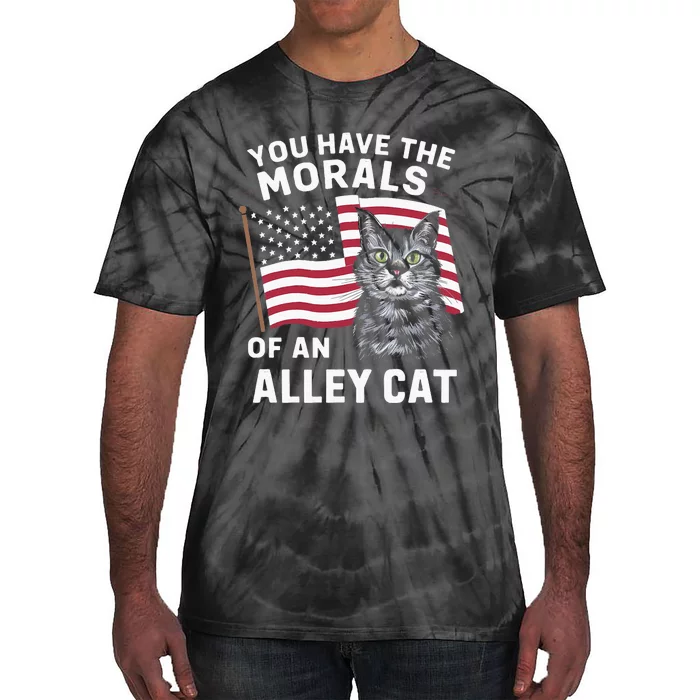 Morals Of An Alley Cat Funny Debate Biden Tie-Dye T-Shirt