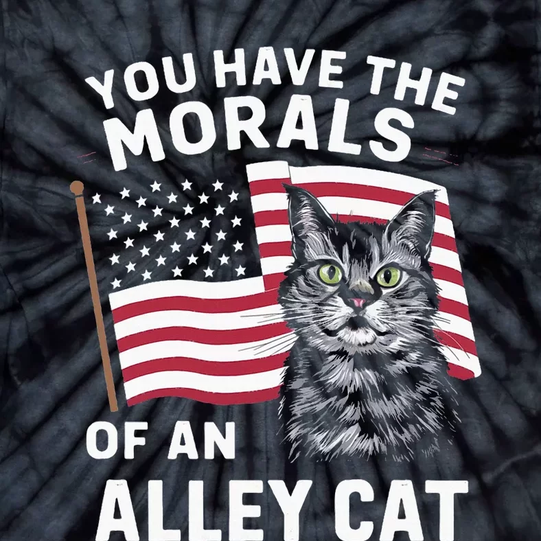 Morals Of An Alley Cat Funny Debate Biden Tie-Dye T-Shirt