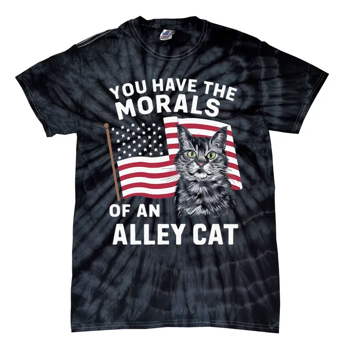 Morals Of An Alley Cat Funny Debate Biden Tie-Dye T-Shirt