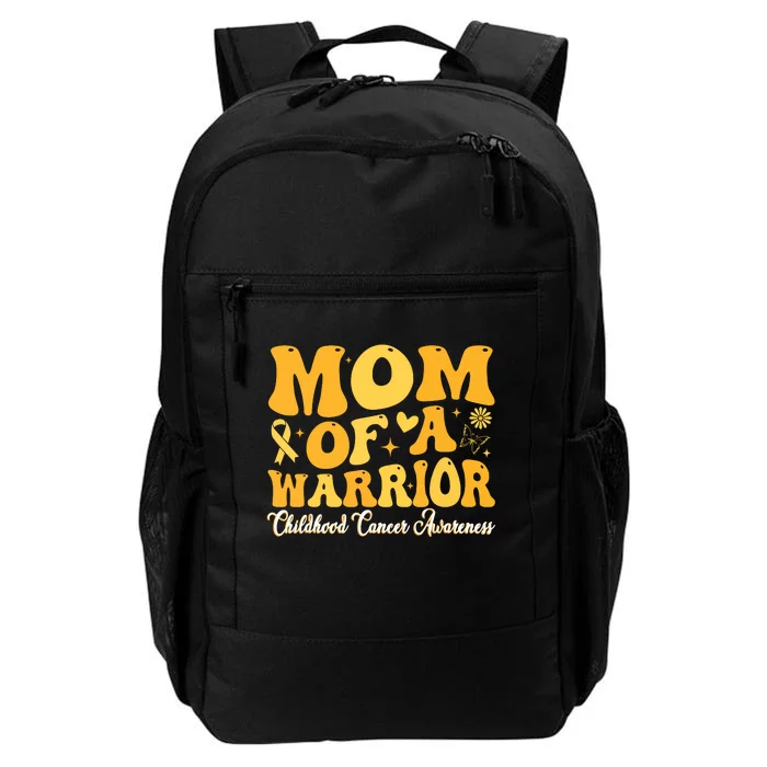 Mom Of A Warrior Childhood Cancer Awareness Women Daily Commute Backpack