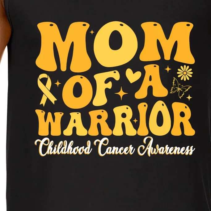 Mom Of A Warrior Childhood Cancer Awareness Women Comfort Colors® Tank Top