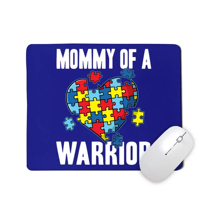 Mommy Of A Warrior Cute Autism Awareness Puzzle Great Gift Mousepad