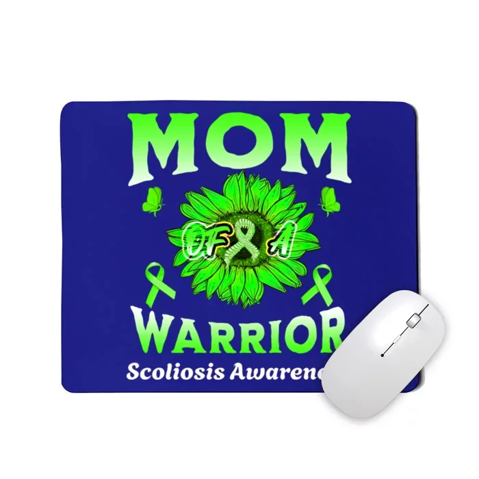 Mom Of A Warrior Scoliosis Awareness Cute Gift Mousepad