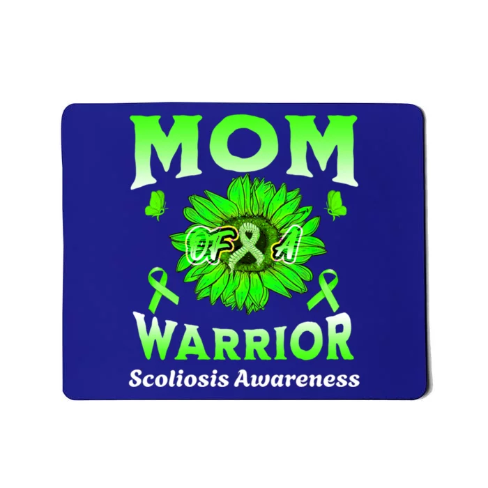 Mom Of A Warrior Scoliosis Awareness Cute Gift Mousepad