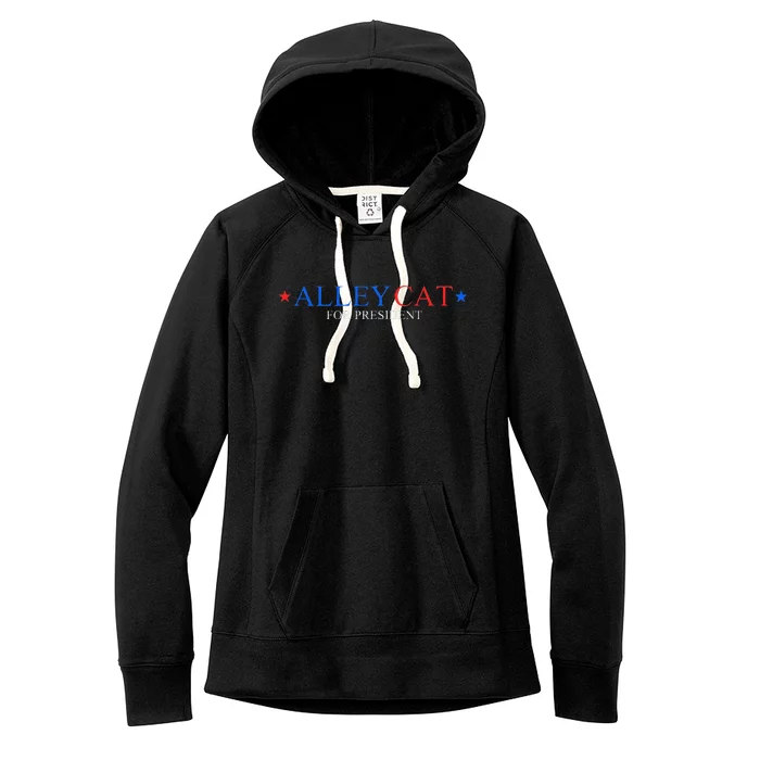 Morals Of An Alley Cat For President 2024 Women's Fleece Hoodie