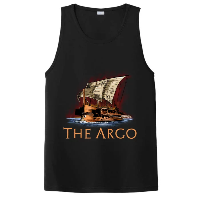 Mythology Of Ancient Greece Gift The Argo Gift Greek Myth Funny Gift Performance Tank