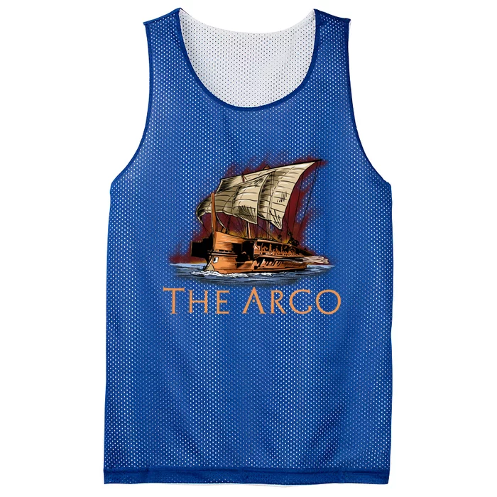 Mythology Of Ancient Greece Gift The Argo Gift Greek Myth Funny Gift Mesh Reversible Basketball Jersey Tank