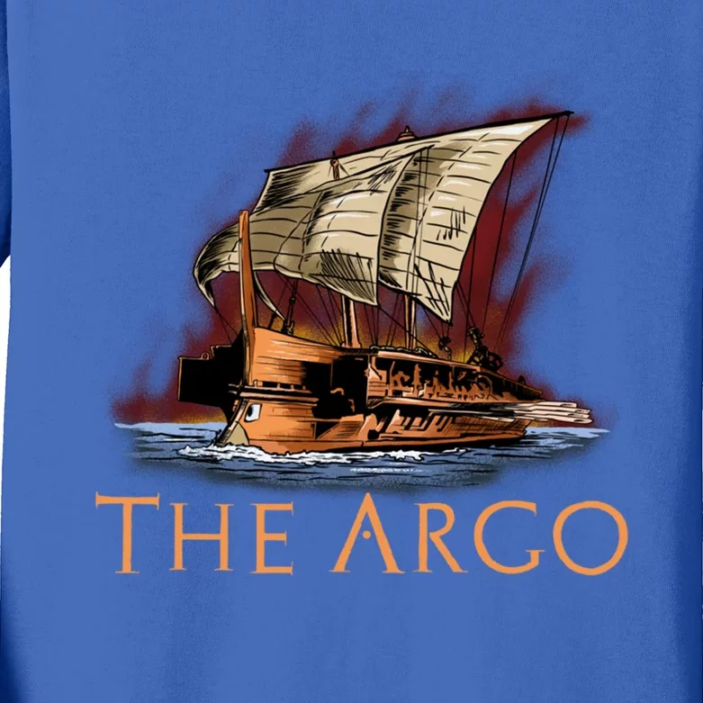 Mythology Of Ancient Greece Gift The Argo Gift Greek Myth Funny Gift Kids Long Sleeve Shirt