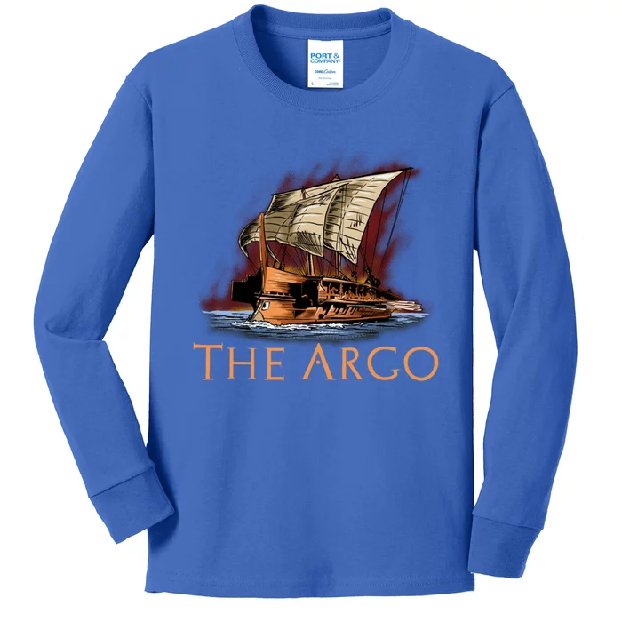 Mythology Of Ancient Greece Gift The Argo Gift Greek Myth Funny Gift Kids Long Sleeve Shirt