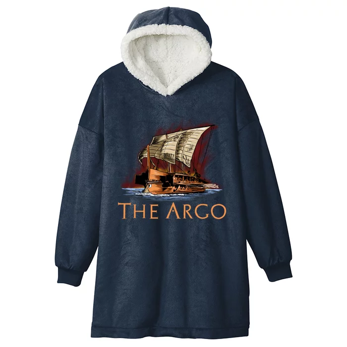 Mythology Of Ancient Greece Gift The Argo Gift Greek Myth Funny Gift Hooded Wearable Blanket