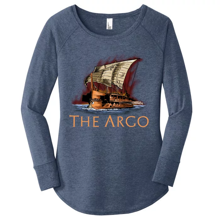 Mythology Of Ancient Greece Gift The Argo Gift Greek Myth Funny Gift Women's Perfect Tri Tunic Long Sleeve Shirt