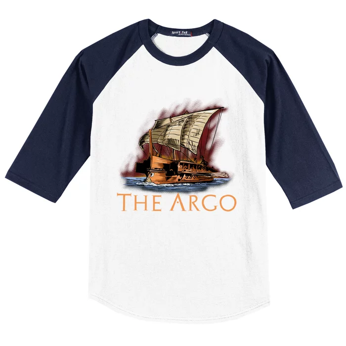 Mythology Of Ancient Greece Gift The Argo Gift Greek Myth Funny Gift Baseball Sleeve Shirt