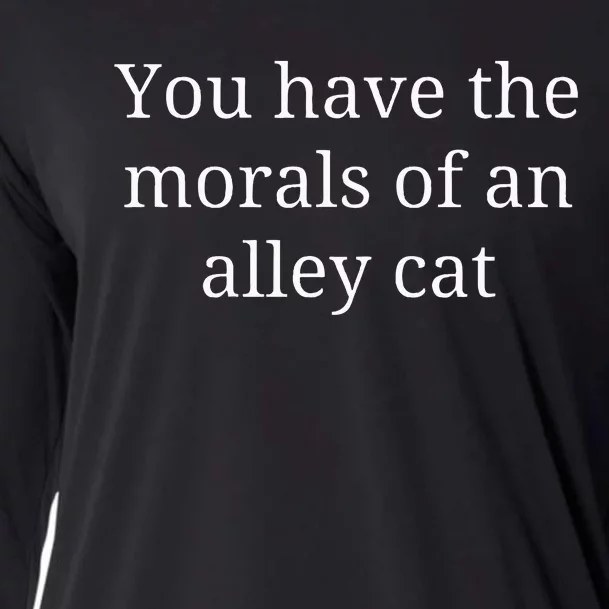 Morals Of An Alley Cat Debate Quote Cooling Performance Long Sleeve Crew