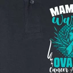 Mama Of A Warrior Teal Ribbon Ovary Support Ovarian Cancer Softstyle Adult Sport Polo