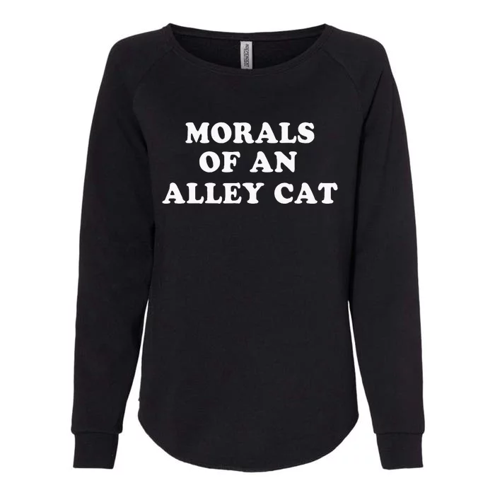 Morals Of An Alley Cat Womens California Wash Sweatshirt