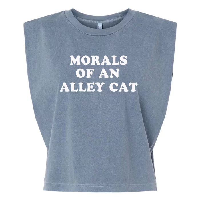 Morals Of An Alley Cat Garment-Dyed Women's Muscle Tee