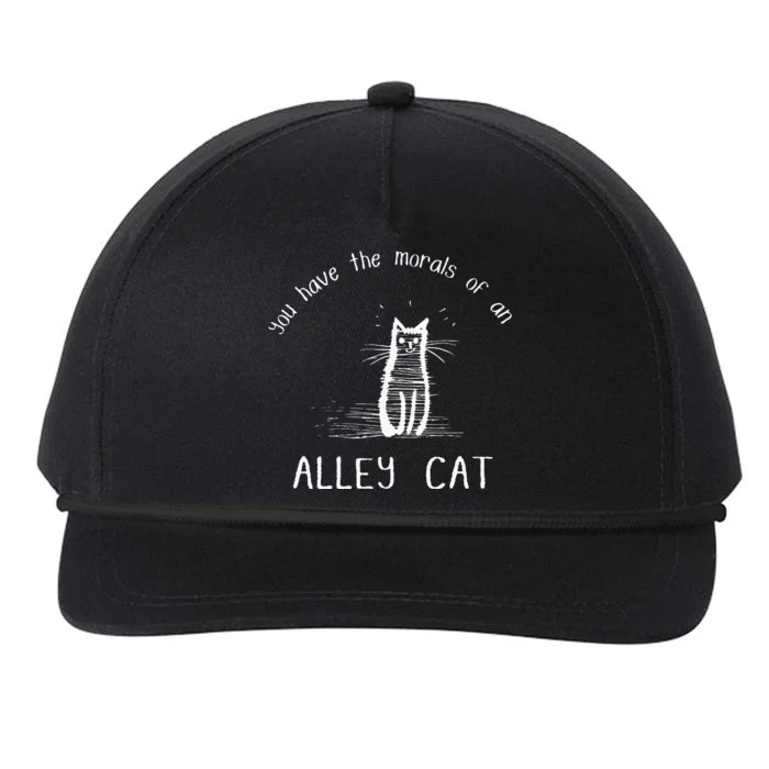 Morals Of An Alley Cat Funny Debate Snapback Five-Panel Rope Hat