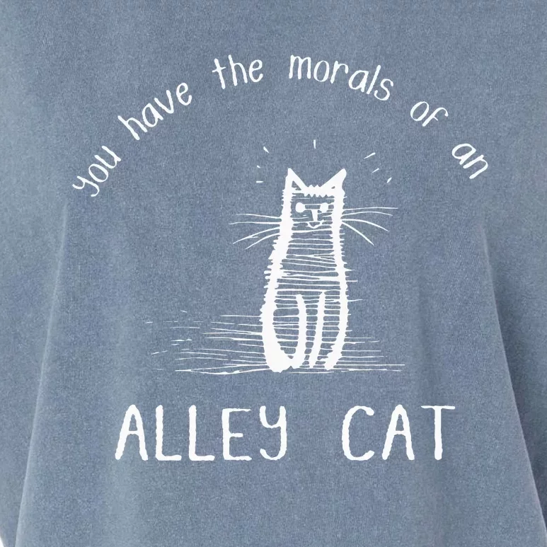 Morals Of An Alley Cat Funny Debate Garment-Dyed Women's Muscle Tee